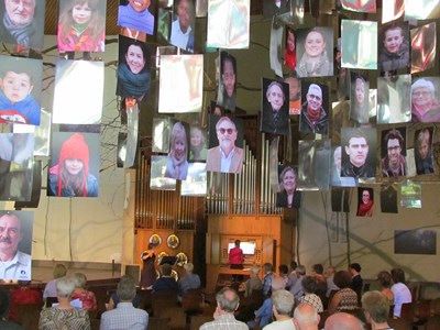 Zomerse orgelklanken met Hera Wyckers, orgel en Liesbeth Vanherck, dwarsfluit op zondag 28 juli 2013 in de Sint-Anna-ten-Drieënkerk, Antwerpen Linkeroever